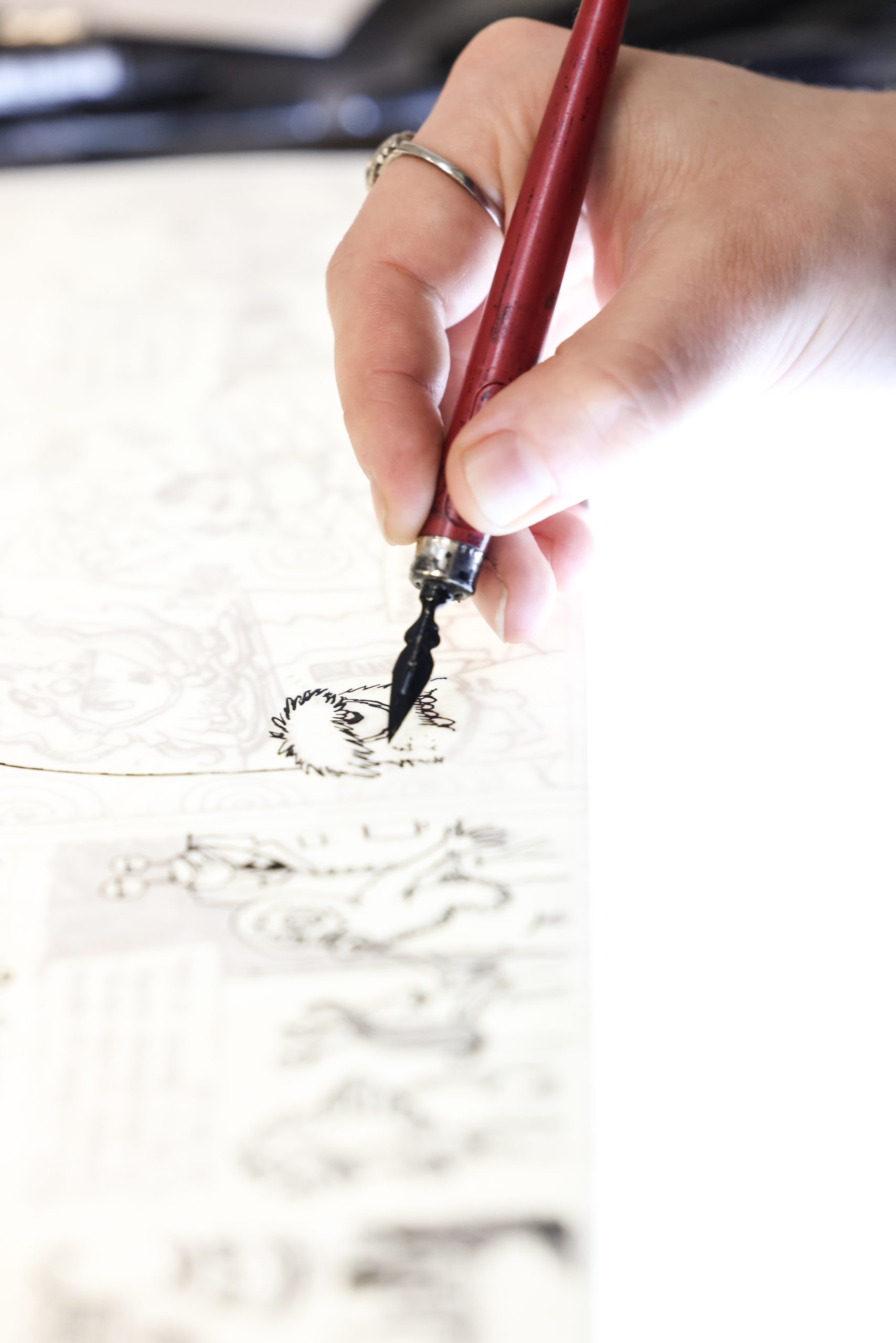 contours bd sur planche lumineuse