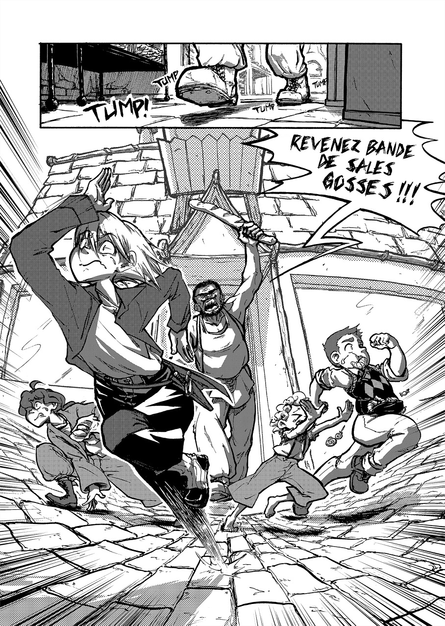 bande dessinée noir et blanc