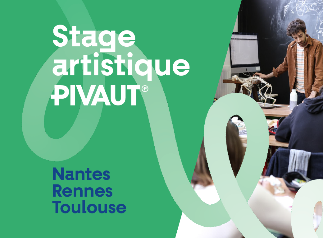 fond vert professeur en cours d'art