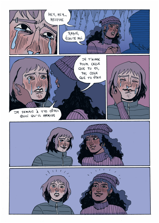 Bande dessinée des 3ème années Pivaut : Aurore Boréale – Scénario : Madi Poirier Dessin : Zéphyrine Gottlieb