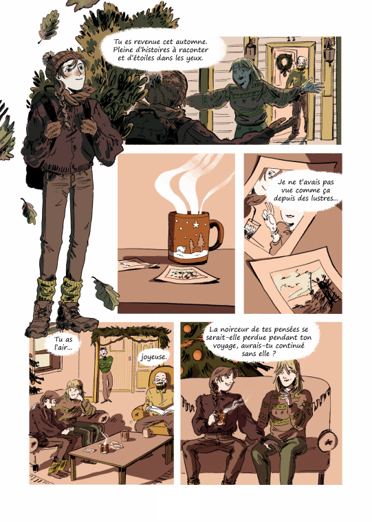 Bande dessinée des 3ème années Pivaut : Réveil fauve – Scénario : Emy Neveu Dessin : Constance Lefebvre