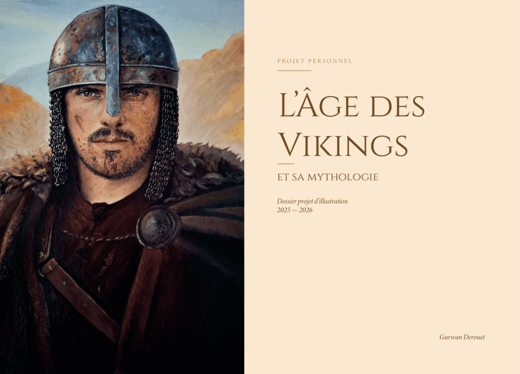 Projet de fin d'année Illustration : Gurwan Derouet - L’Âge des Vikings et sa mythologie