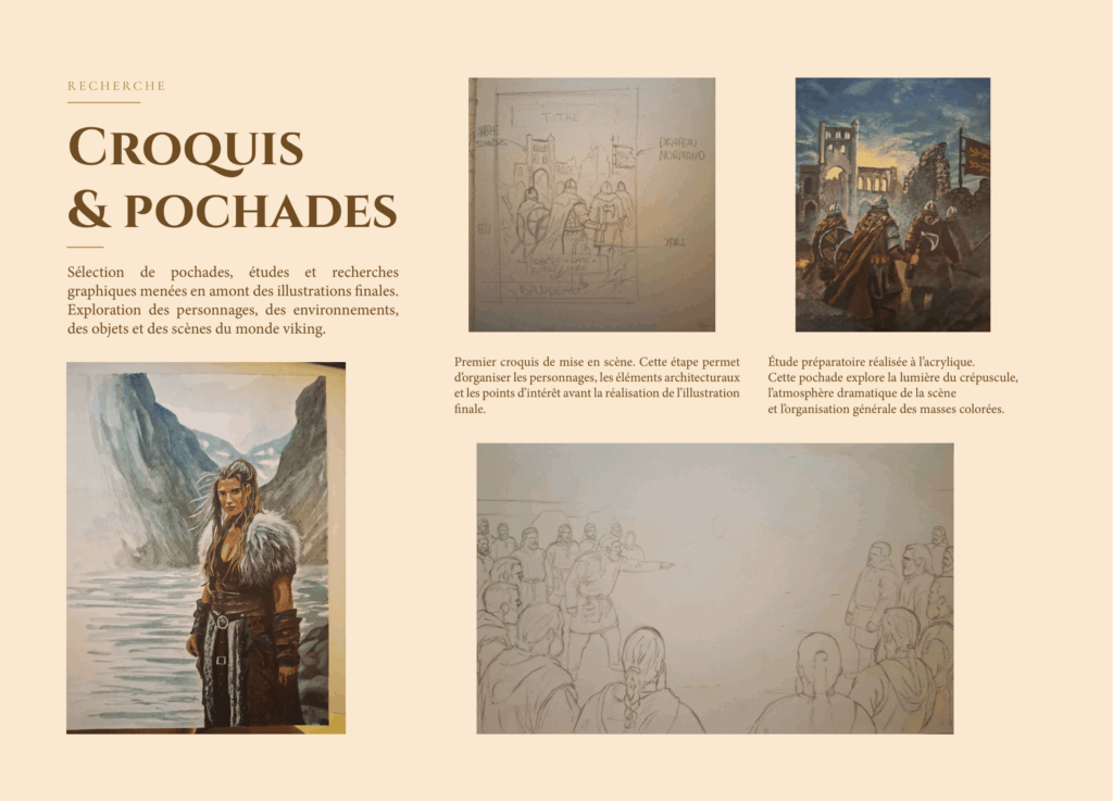 Projet de fin d'année Illustration : Gurwan Derouet - L’Âge des Vikings et sa mythologie