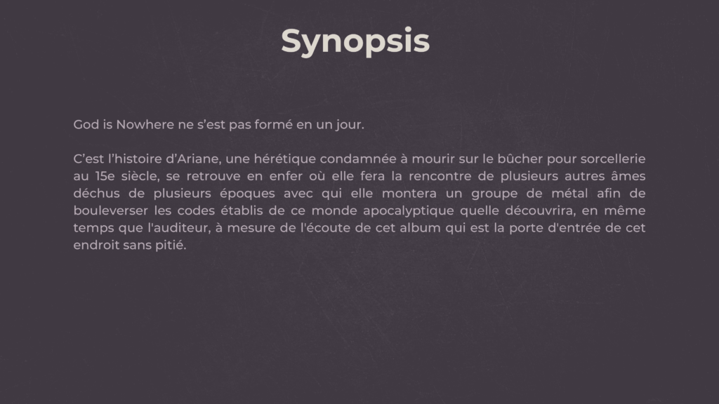 Projet de fin d'année GOD IS NOW HERE Cyann Guivarch