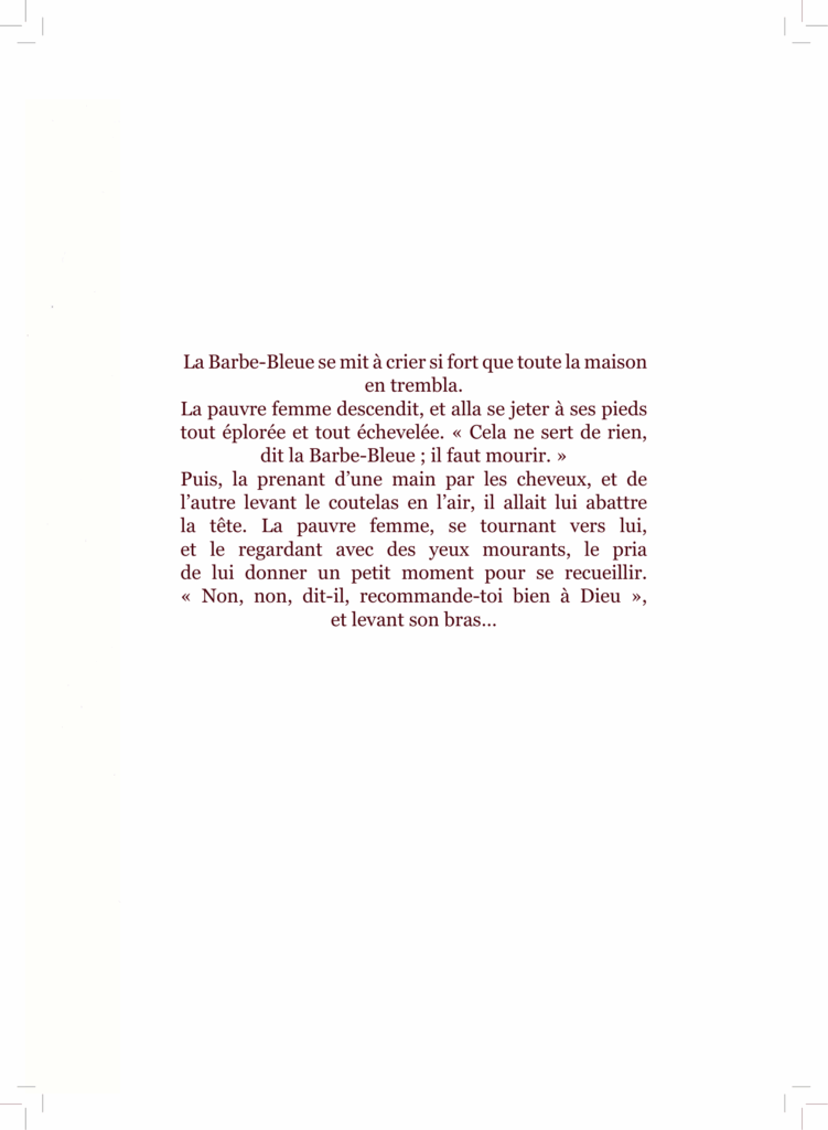 Projet de fin d'année Barbe-bleue Aurelia Le Bot