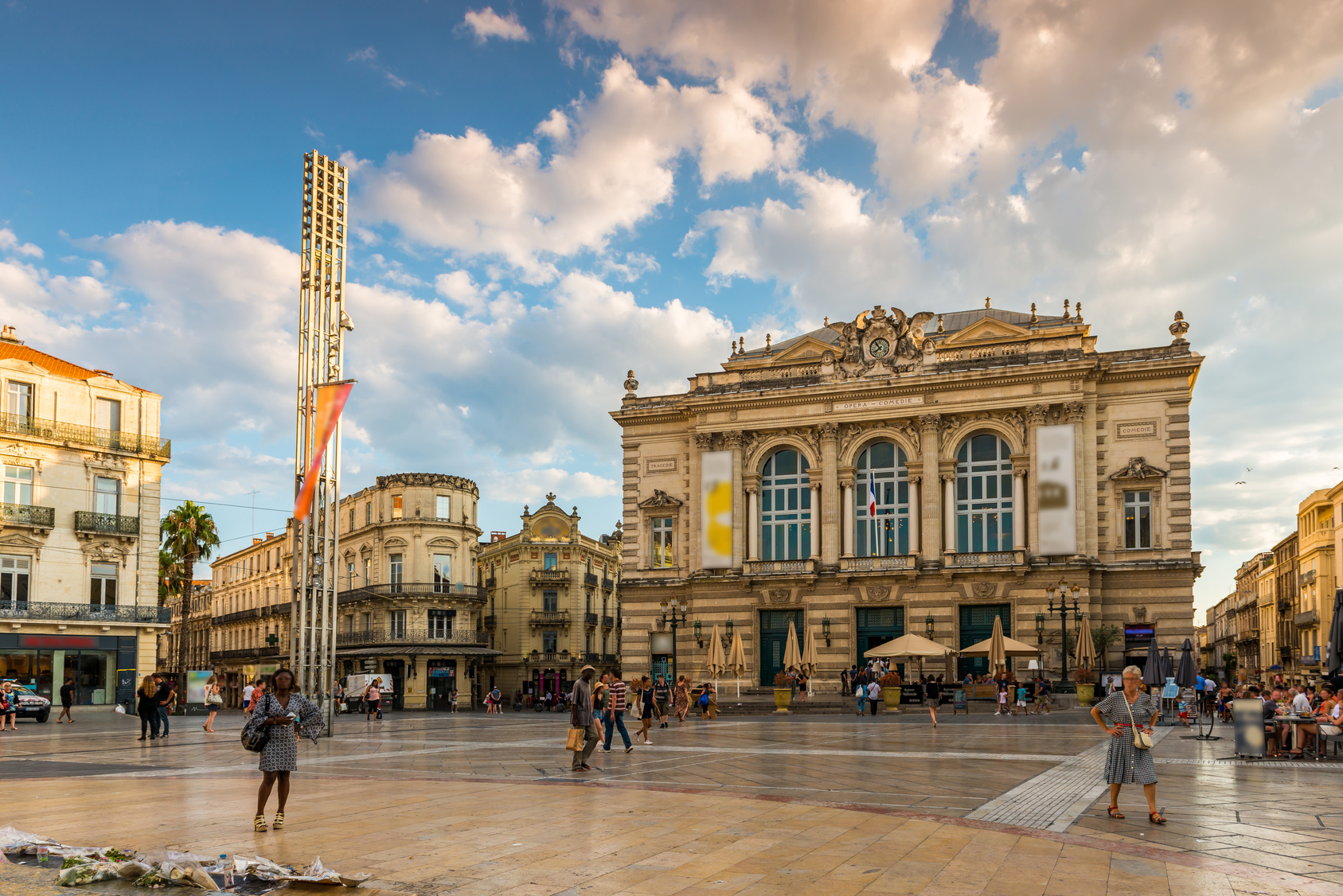 Théâtre de la Comédie à Montpelier dans l'Hérault, Languedoc en Occitanie, France