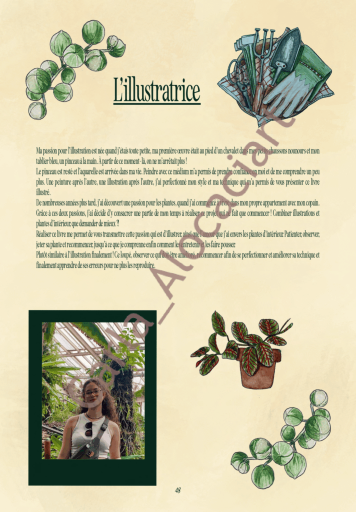 Projet de fin d'année Ma jungle d'intérieur par Carla Auffray